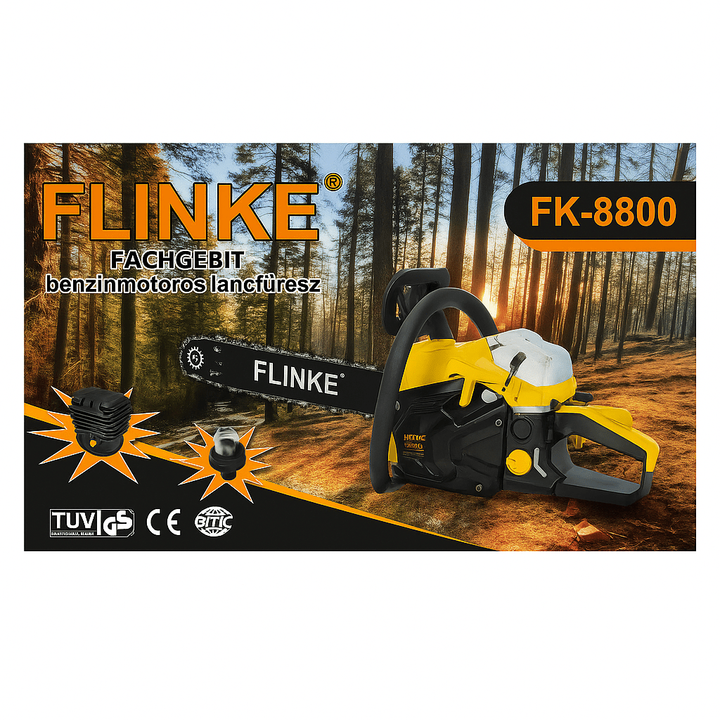 Flinke Benzinmotoros Láncfűrész - | Cyber Bazaar