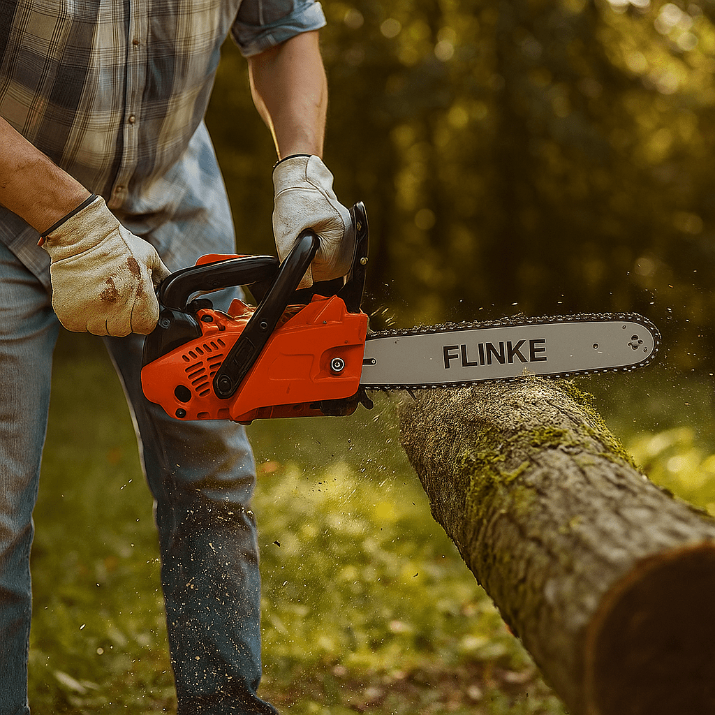 Flinke Benzinmotoros Láncfűrész - | Cyber Bazaar