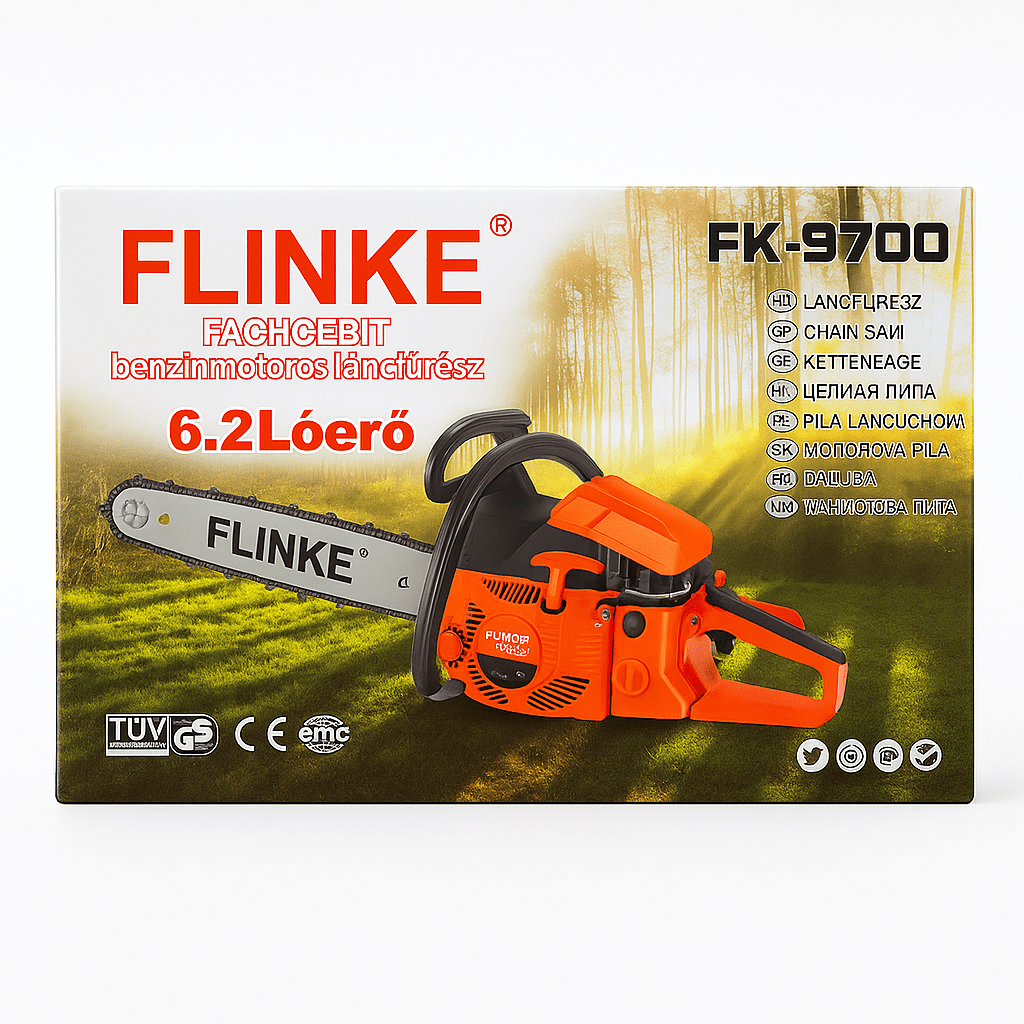 Flinke Benzinmotoros Láncfűrész - | Cyber Bazaar
