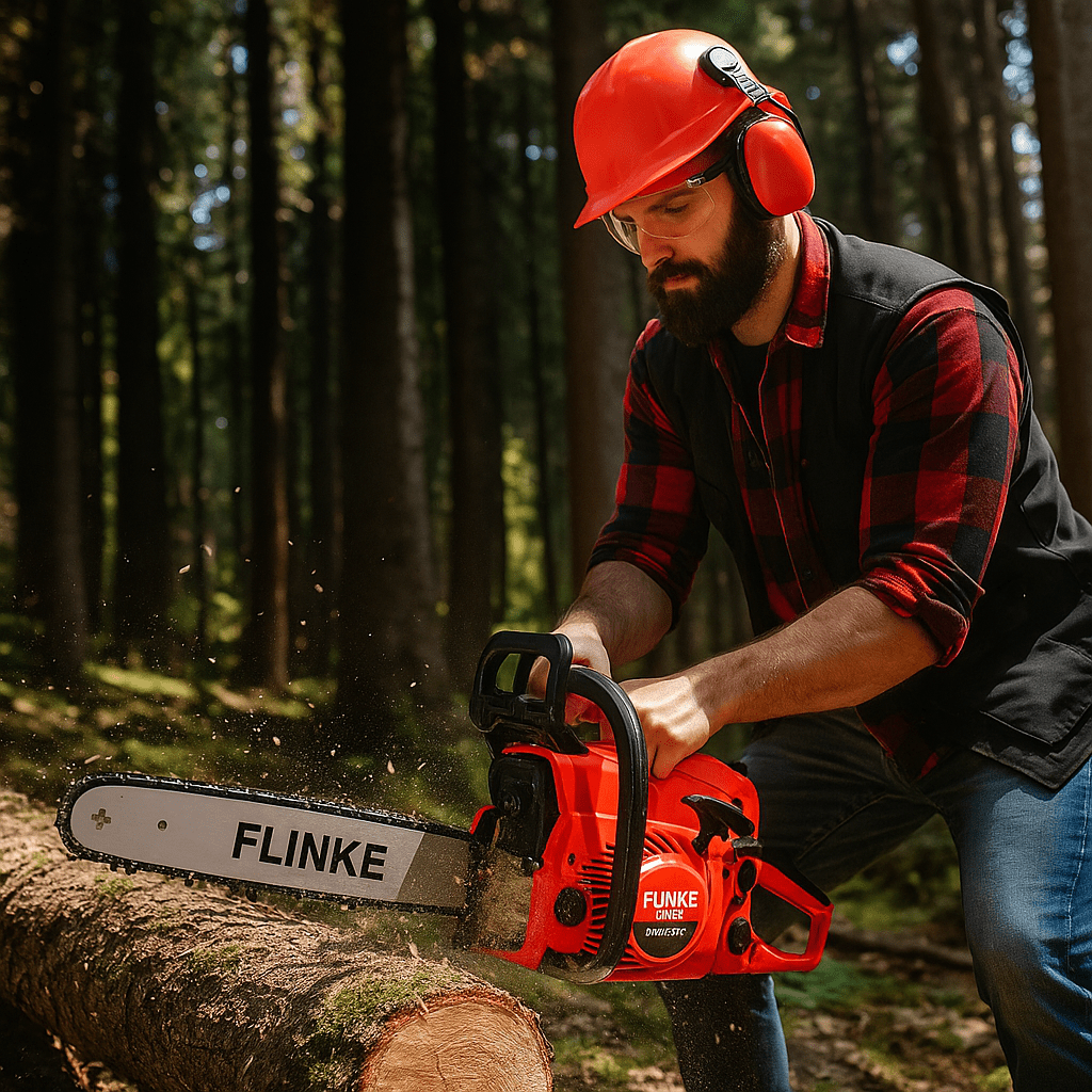 Flinke Benzinmotoros Láncfűrész - | Cyber Bazaar