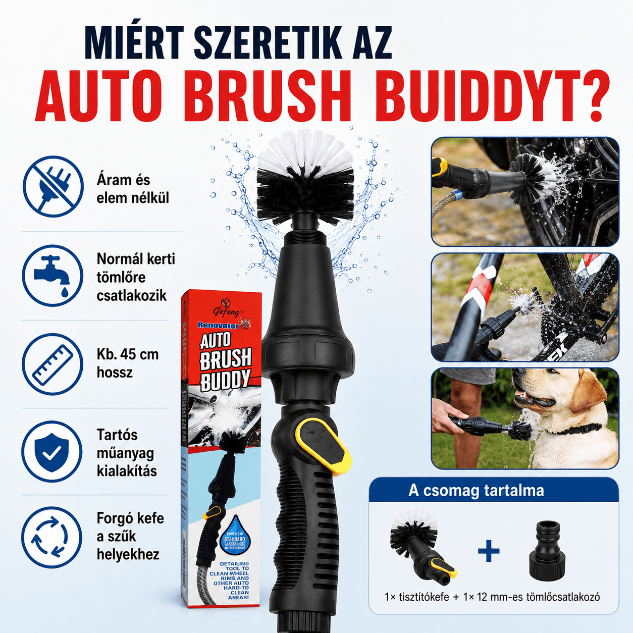 Forradalmi Tisztítókefe Víznyomással - | Cyber Bazaar