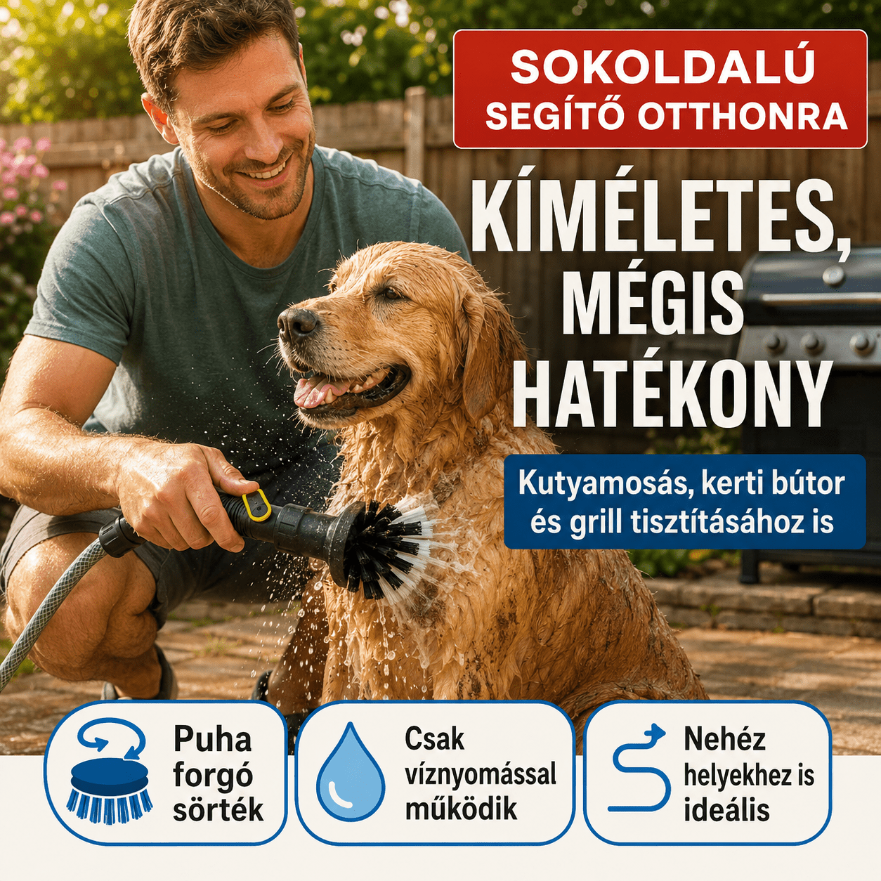 Forradalmi Tisztítókefe Víznyomással - | Cyber Bazaar
