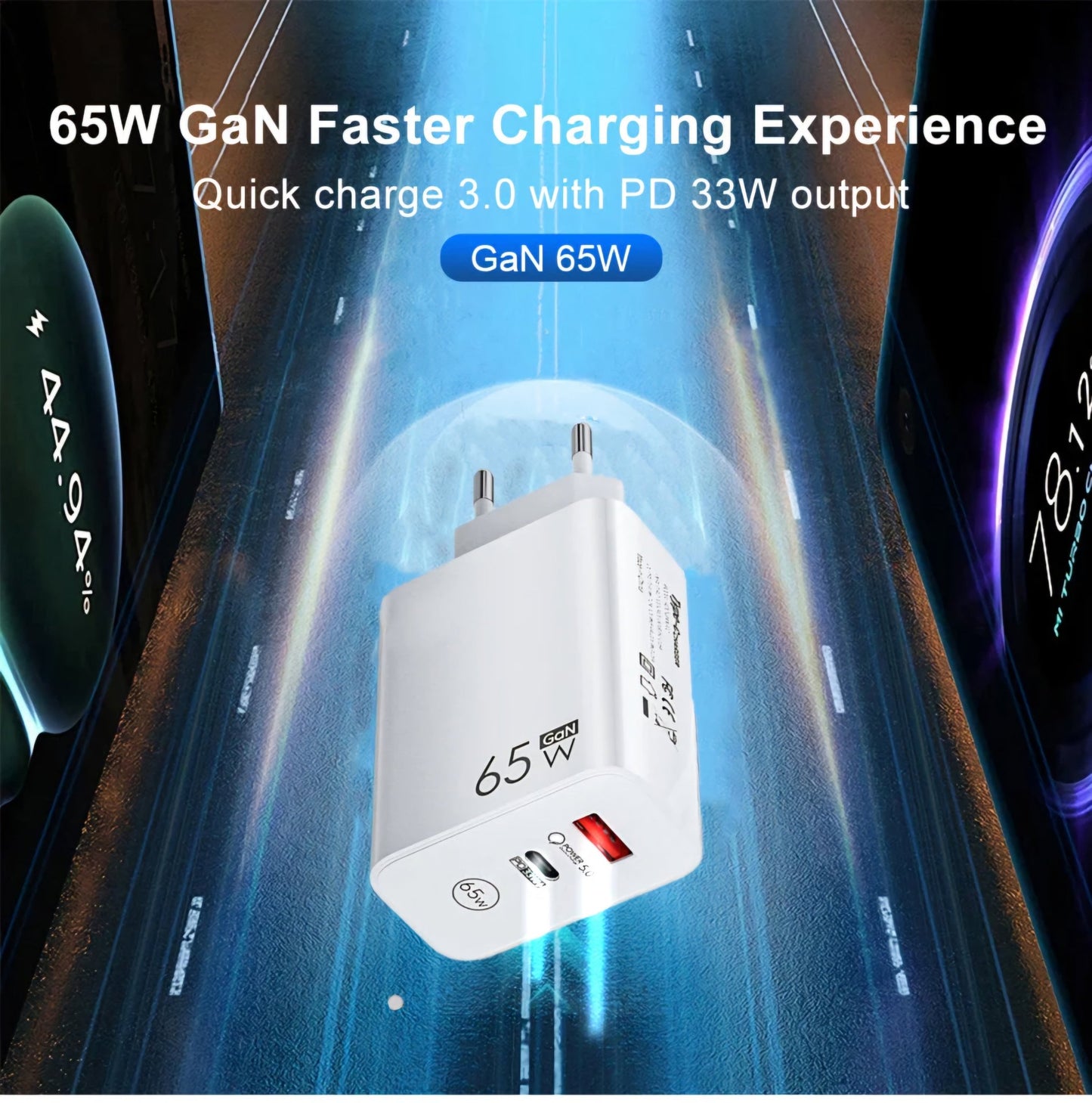 GaN Töltő 65W - | Cyber Bazaar