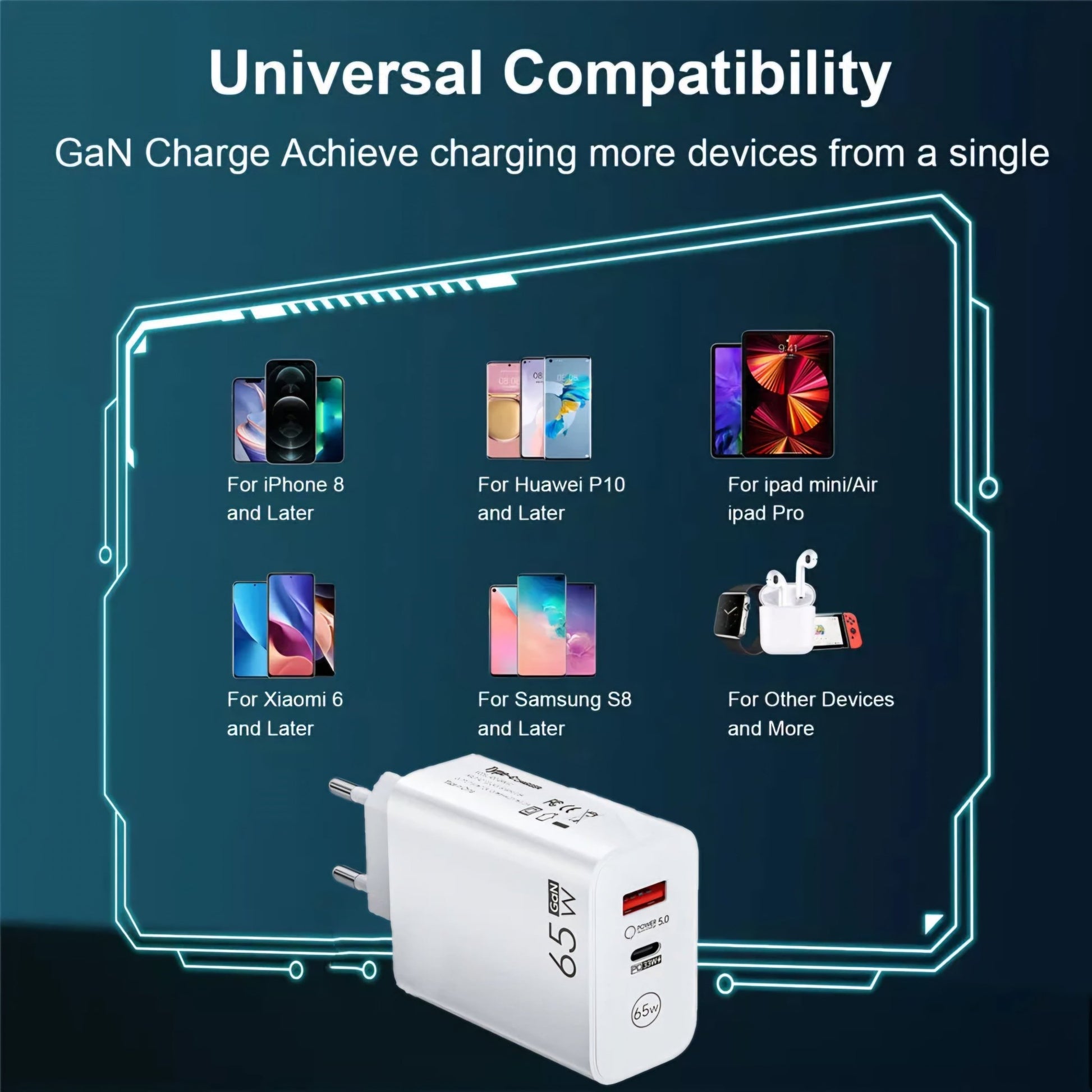 GaN Töltő 65W - | Cyber Bazaar