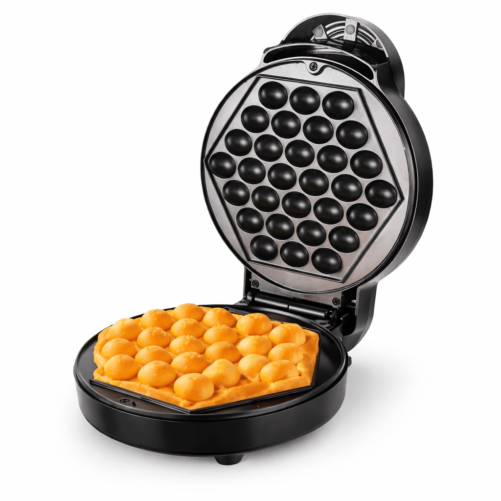 Gofrisütő 1000W Bubble Waffle Tapadásmentes Bevonat - | Cyber Bazaar