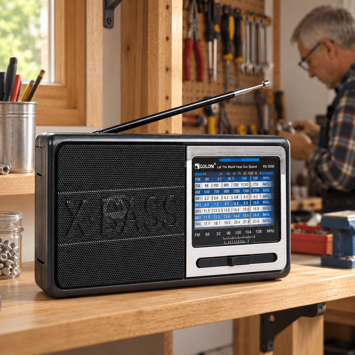 Golon RX-3050 hordozható rádió - Hangszórók és rádiók | Cyber Bazaar