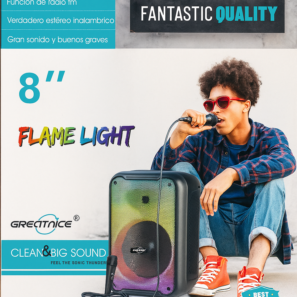 GTS - 1726 Vezeték Nélküli Party Hangfal - | Cyber Bazaar