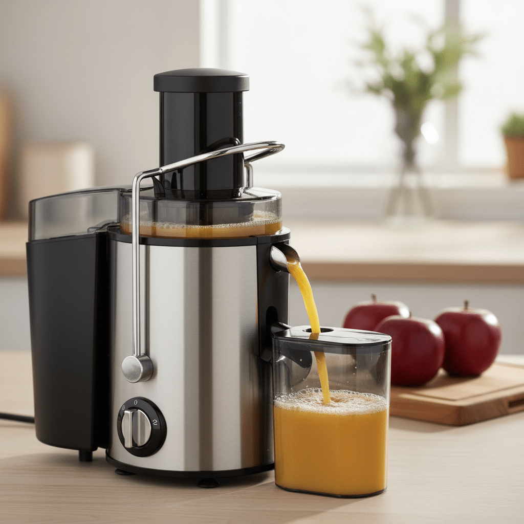 Gyümölcscentrifuga 1000W 600ml Rozsdamentes Acél - | Cyber Bazaar