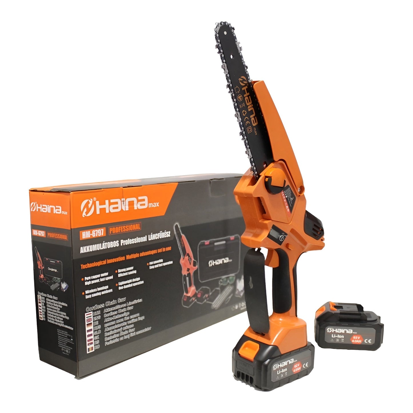 Haina HM - 6797 Professzionális Akkumulátoros Láncfűrész - | Cyber Bazaar