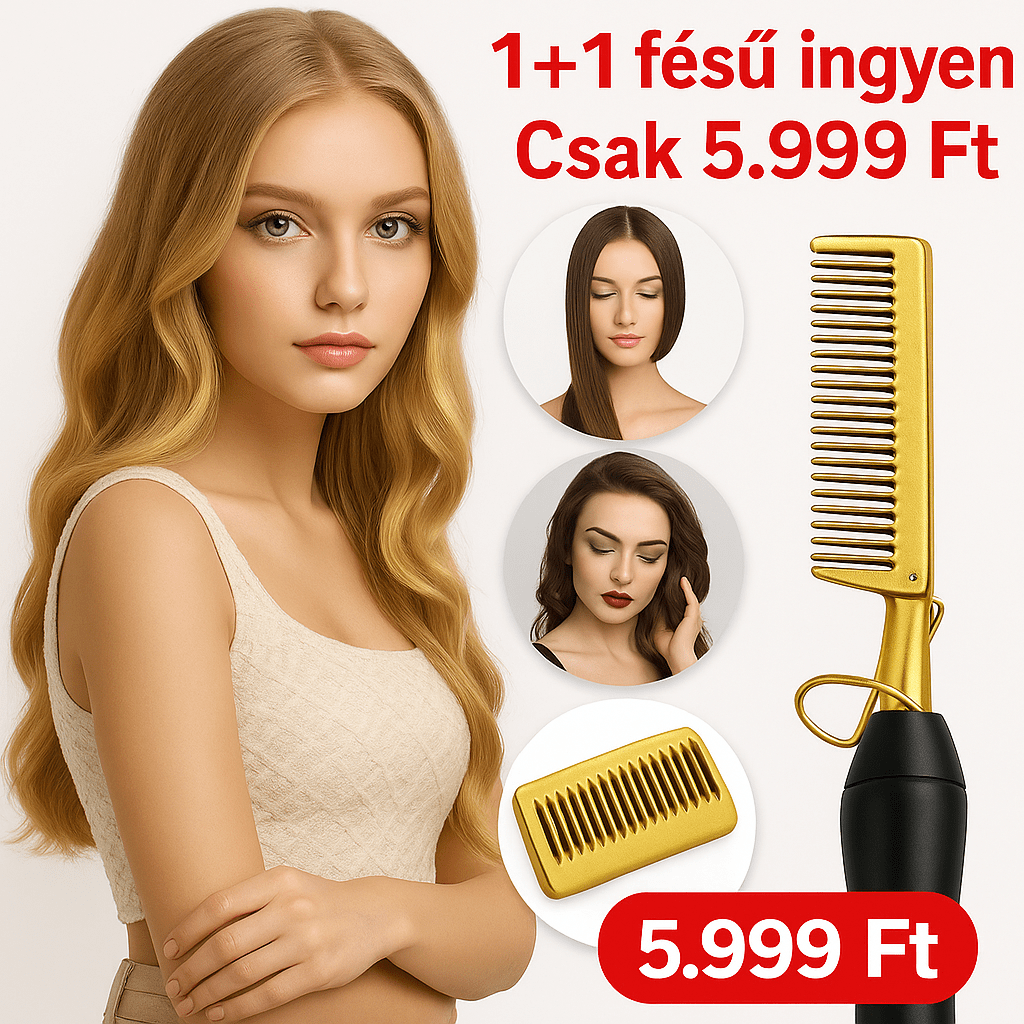Hajsimító Fésű 1+1 Ingyen - | Cyber Bazaar