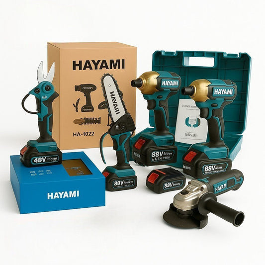 Hayami 5‑részes Akkus Szerszámkészlet - | Cyber Bazaar