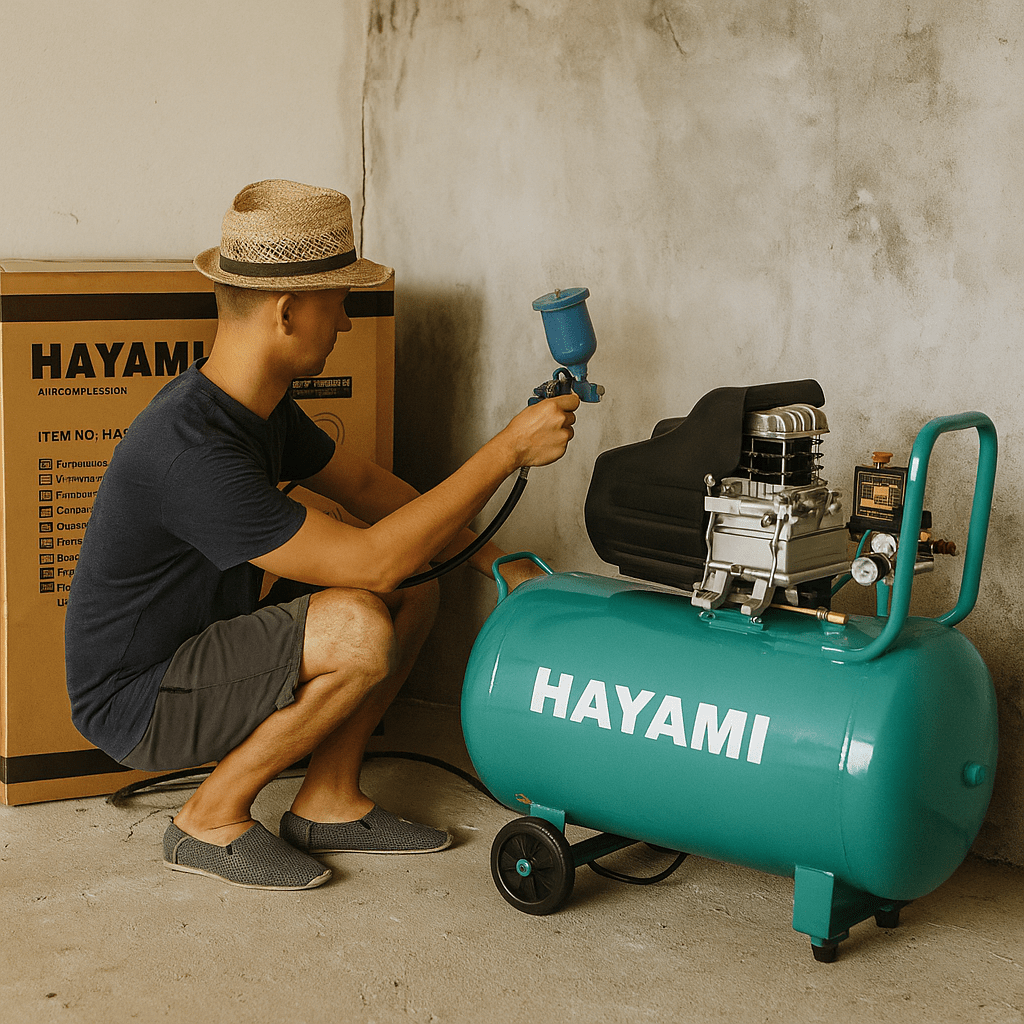 Hayami Légkompresszor – 100L - | Cyber Bazaar
