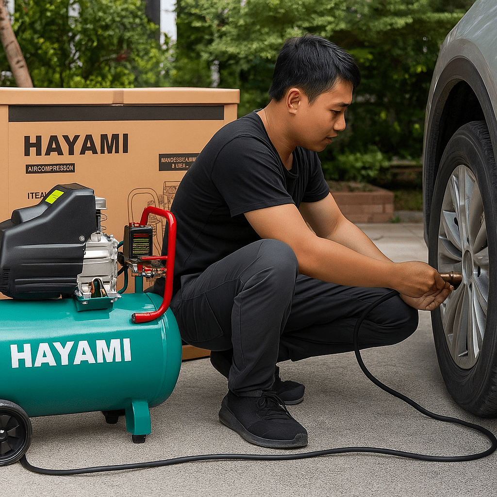 Hayami Légkompresszor – 100L - | Cyber Bazaar