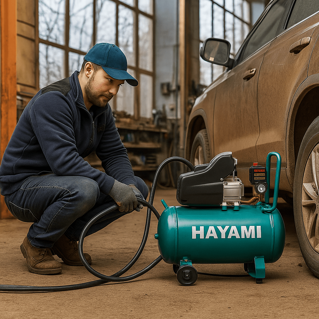 Hayami Légkompresszor – 100L - | Cyber Bazaar