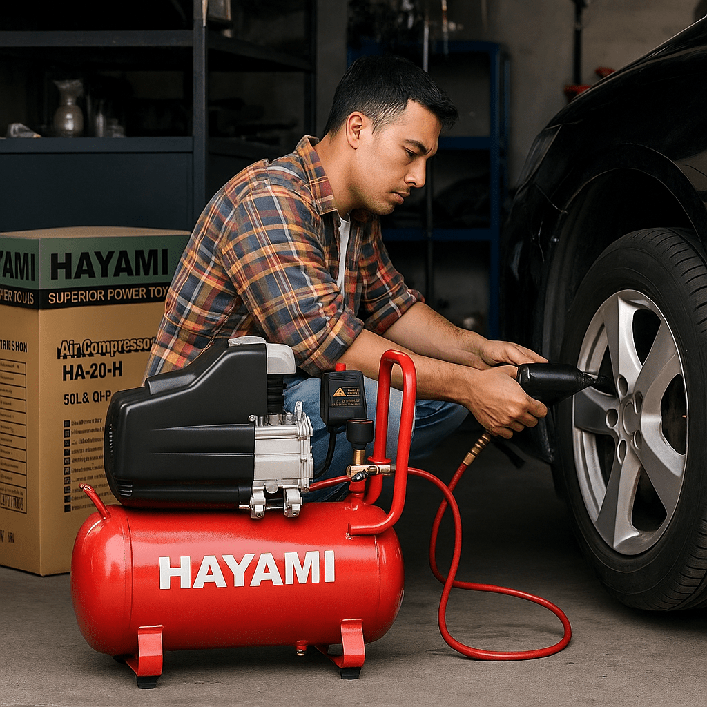 Hayami Légkompresszor – 50L - | Cyber Bazaar