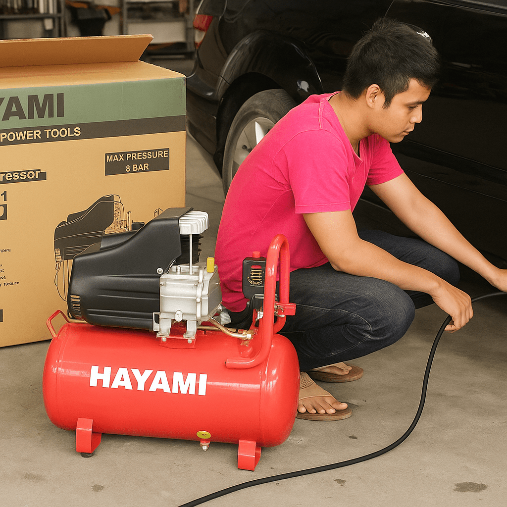 Hayami Légkompresszor – 50L - | Cyber Bazaar