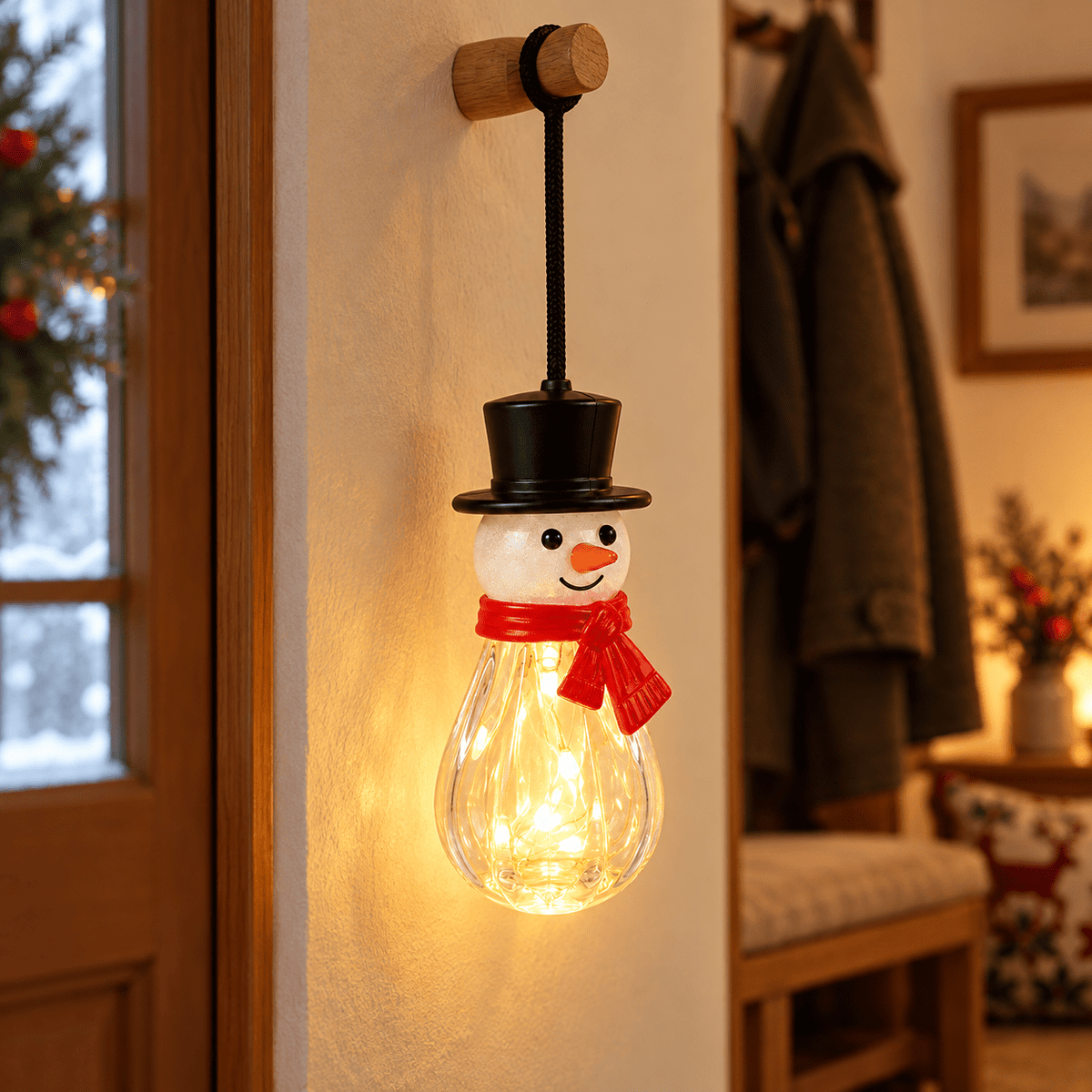 Hóemberes LED hangulatlámpa – 17008 - LED dekoráció | Cyber Bazaar