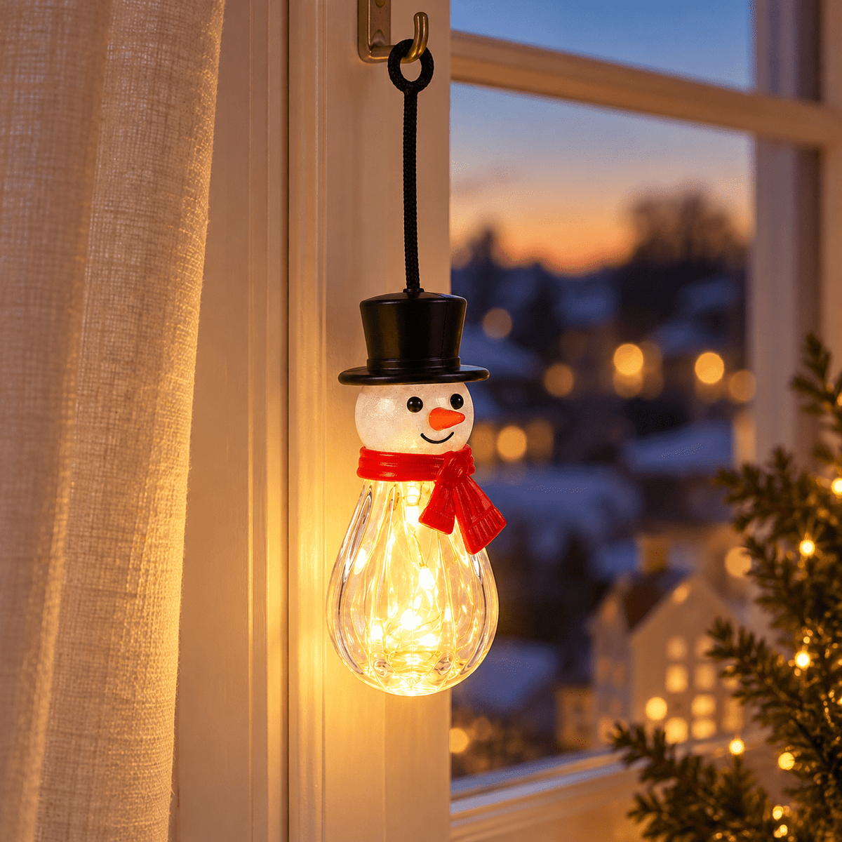 Hóemberes LED hangulatlámpa – 17008 - LED dekoráció | Cyber Bazaar
