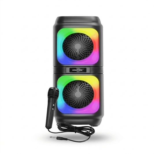 Hordozható Bluetooth Hangszóró Mikrofonnal - | Cyber Bazaar