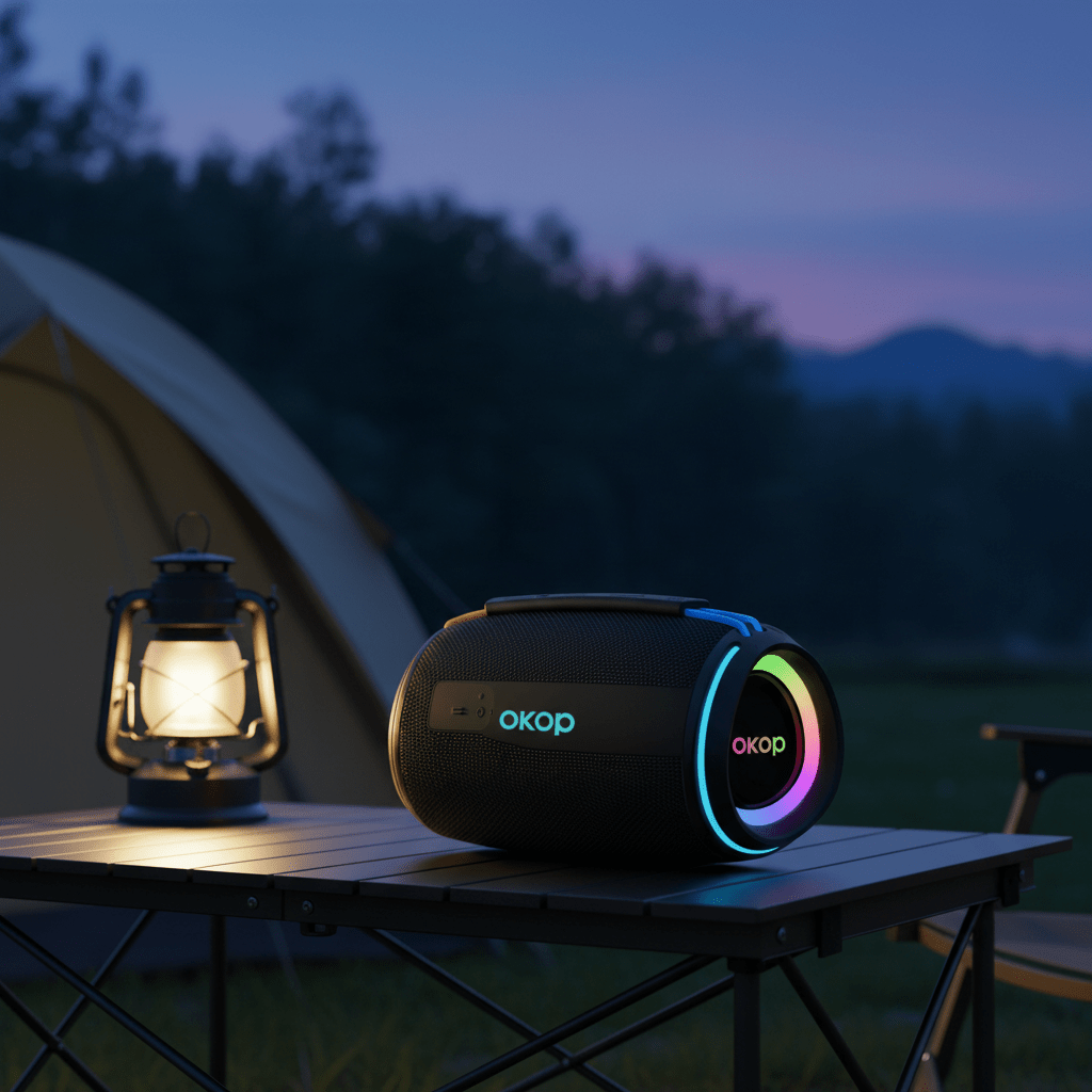 Hordozható Bluetooth Hangszóró RGB LED 20W 2400mAh - | Cyber Bazaar