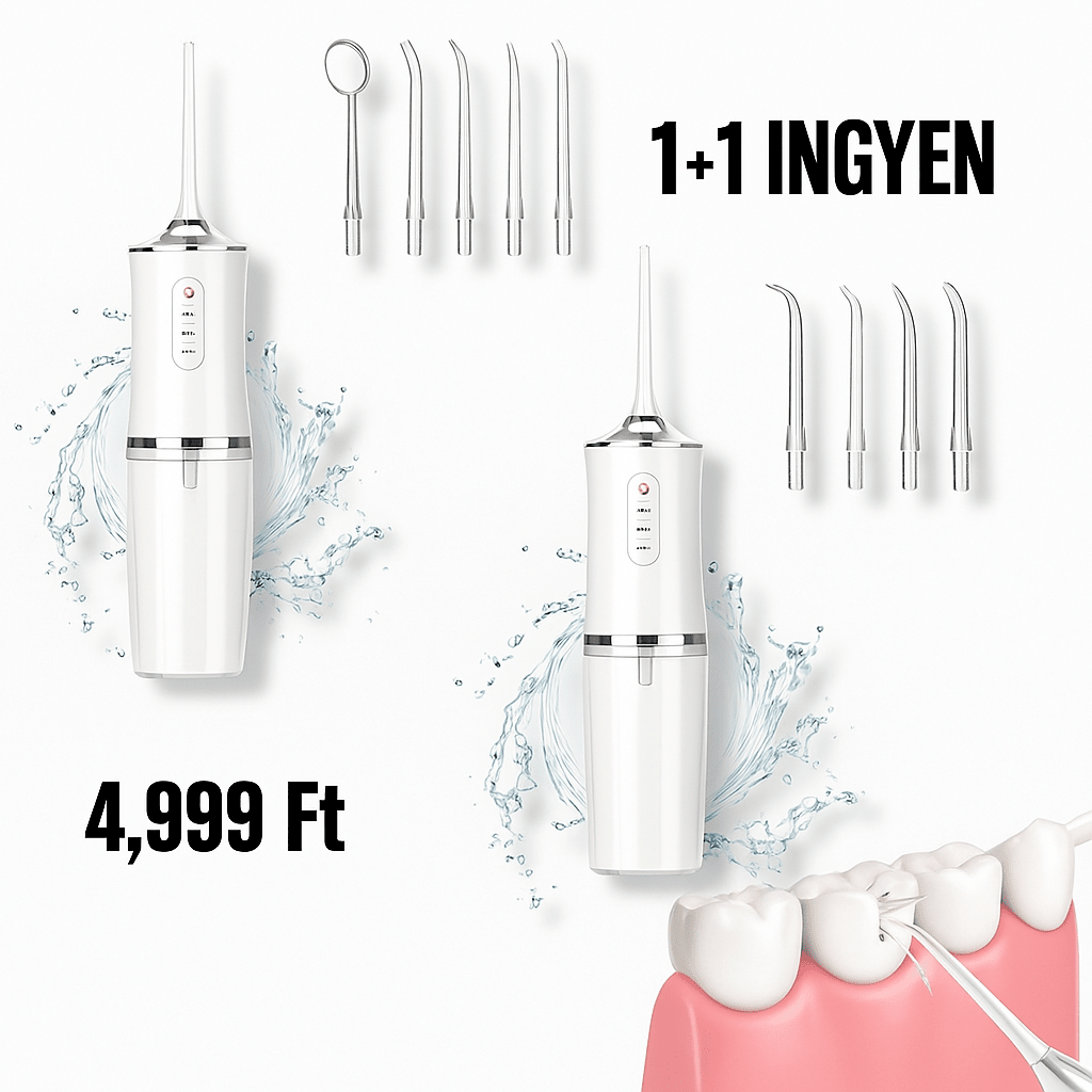 Hordozható fogászati vízselyem 1+1 Ingyen - | Cyber Bazaar