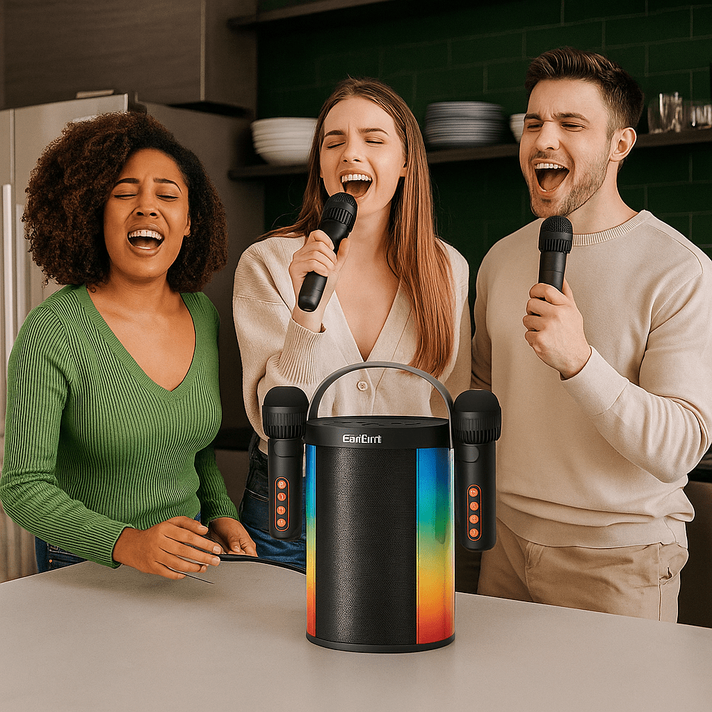 Hordozható Karaoke Bluetooth Hangszóró - | Cyber Bazaar