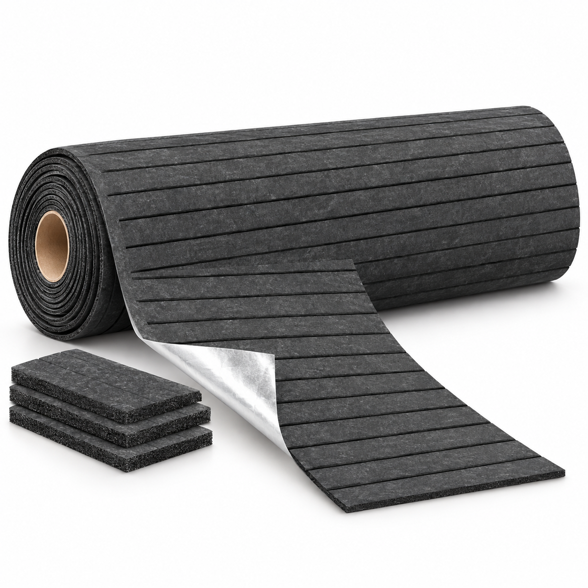 Öntapadós lamellás falburkolat – GS-49, Antracit kőhatás, 120 × 300 cm