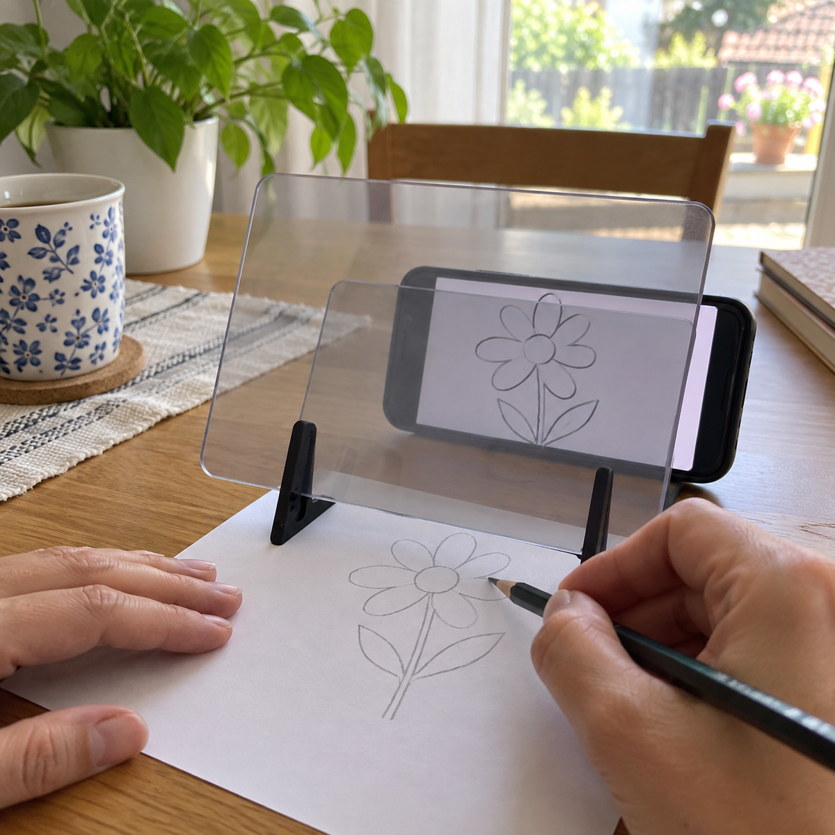 Optikai rajzmásoló állvány – 3 db – otthoni használat illusztráció
