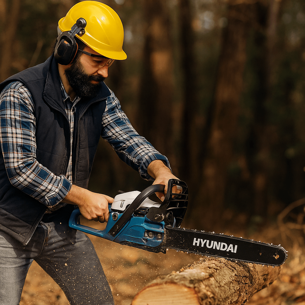 HYUNDAI Benzinmotoros Láncfűrész - | Cyber Bazaar