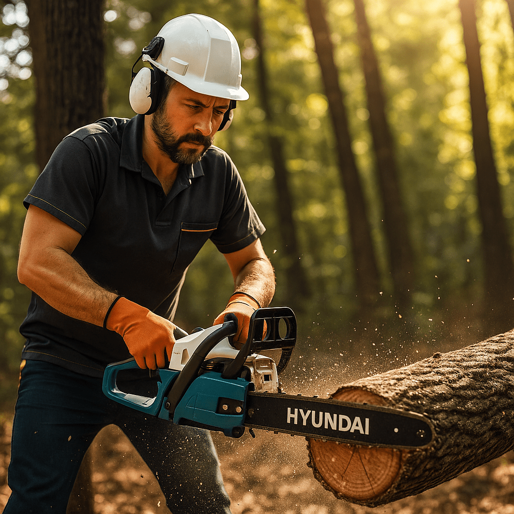 HYUNDAI Benzinmotoros Láncfűrész - | Cyber Bazaar