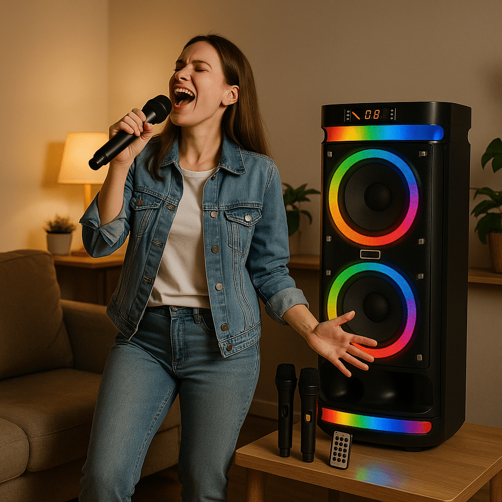 iKaraoke Box 360° RGB Light – Hangrendszer - | Cyber Bazaar