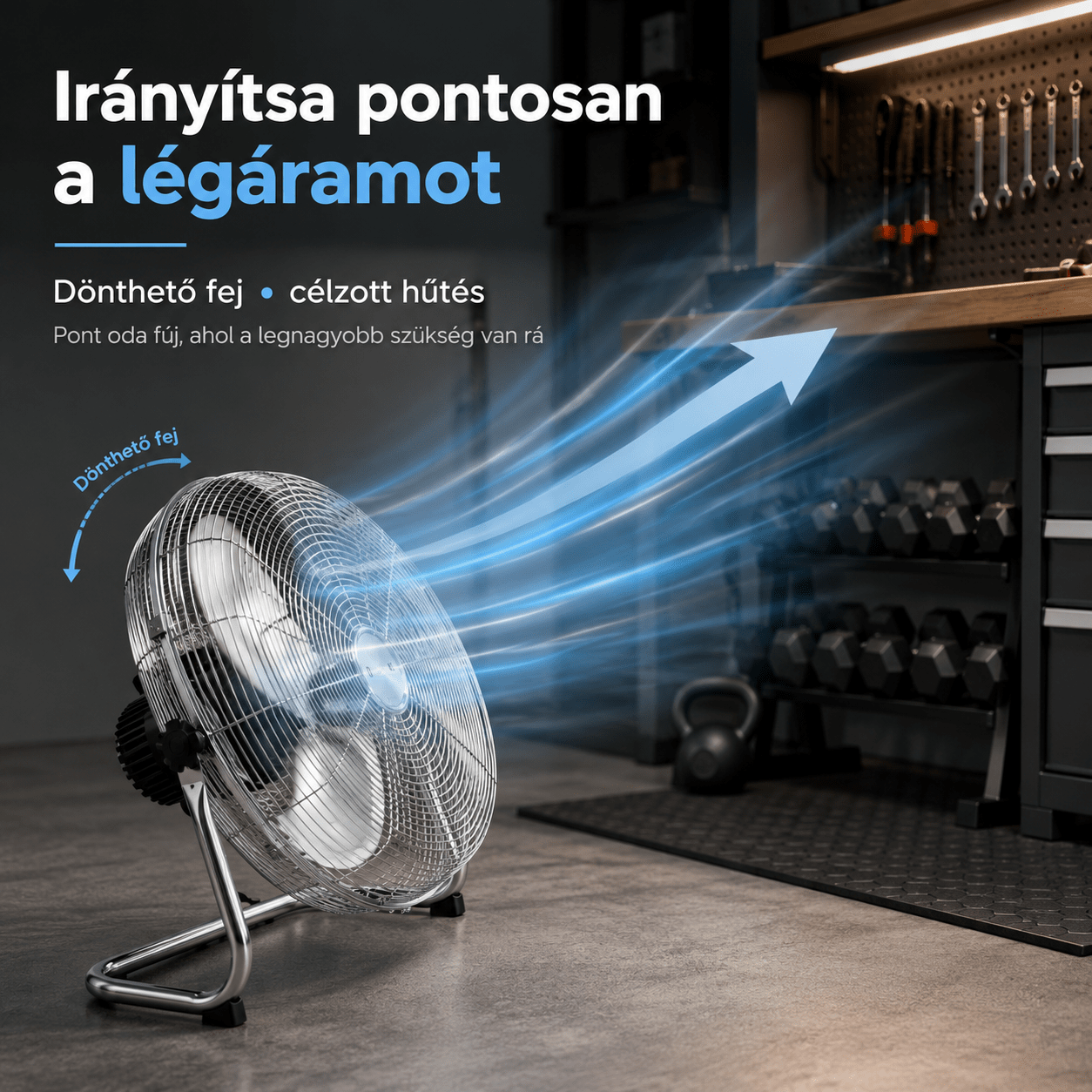 Ipari 20" Padlóventilátor - | Cyber Bazaar