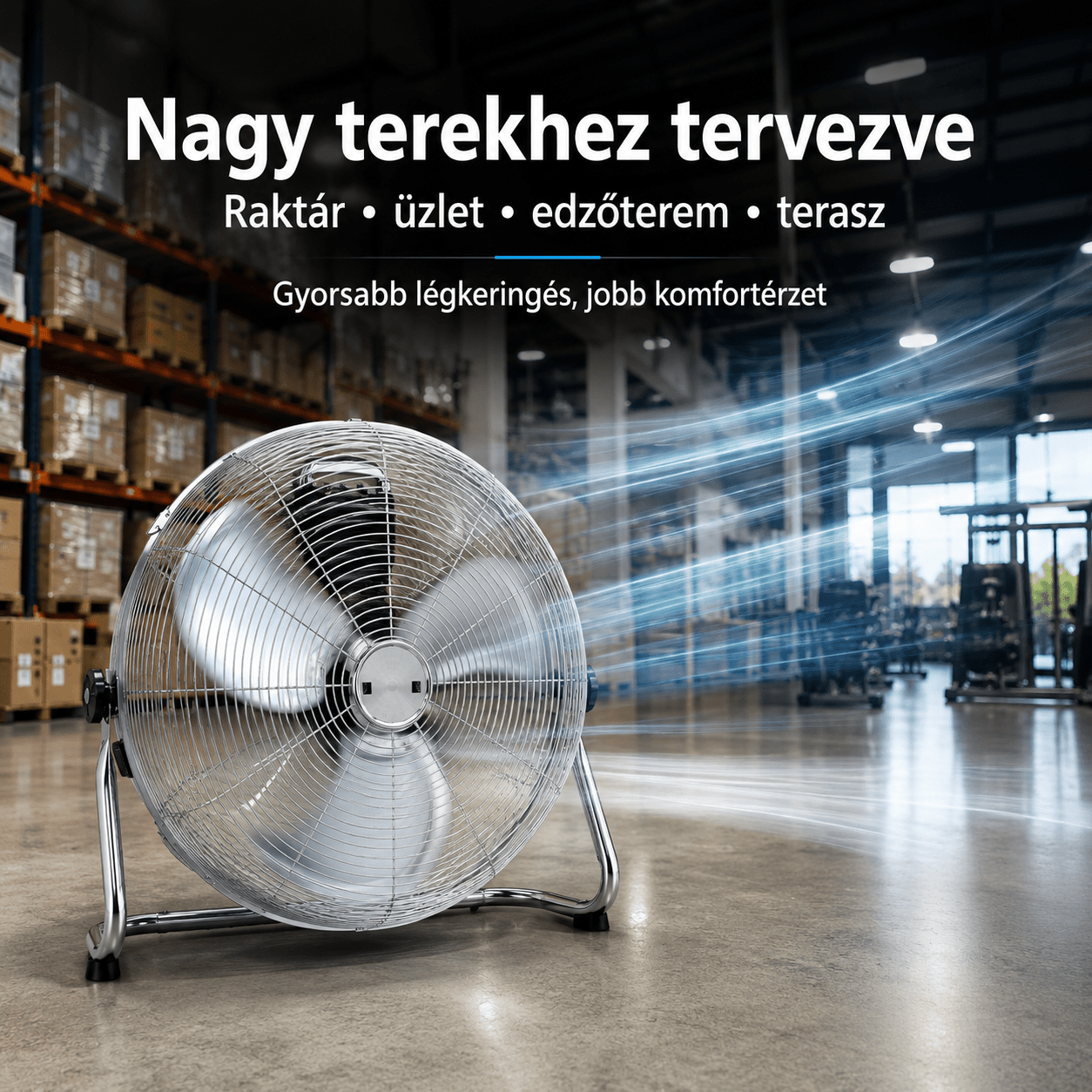 Ipari 20" Padlóventilátor - | Cyber Bazaar