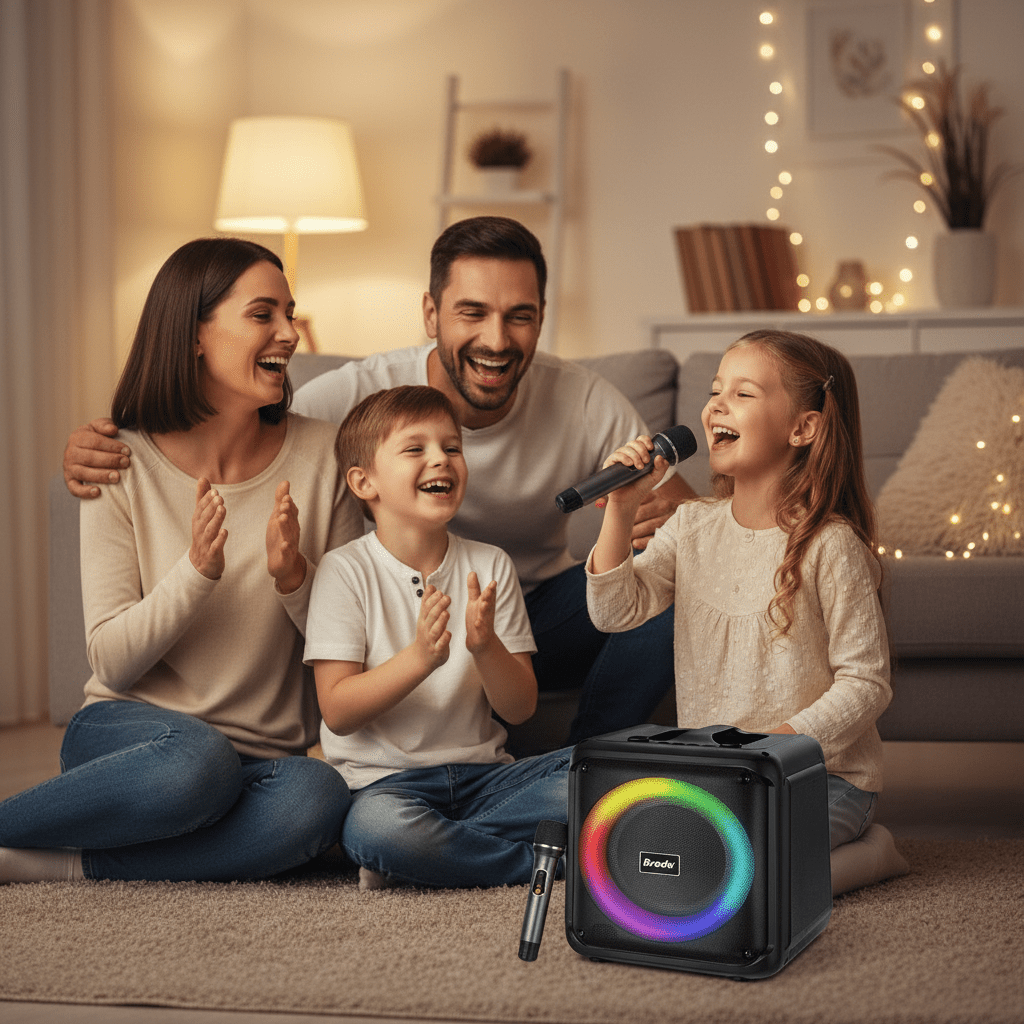 Karaoke Hangszóró Mikrofonnal - | Cyber Bazaar