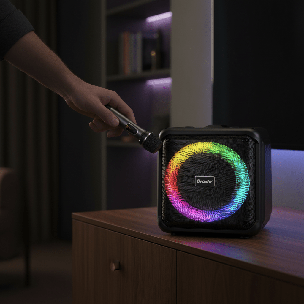 Karaoke Hangszóró Mikrofonnal - | Cyber Bazaar
