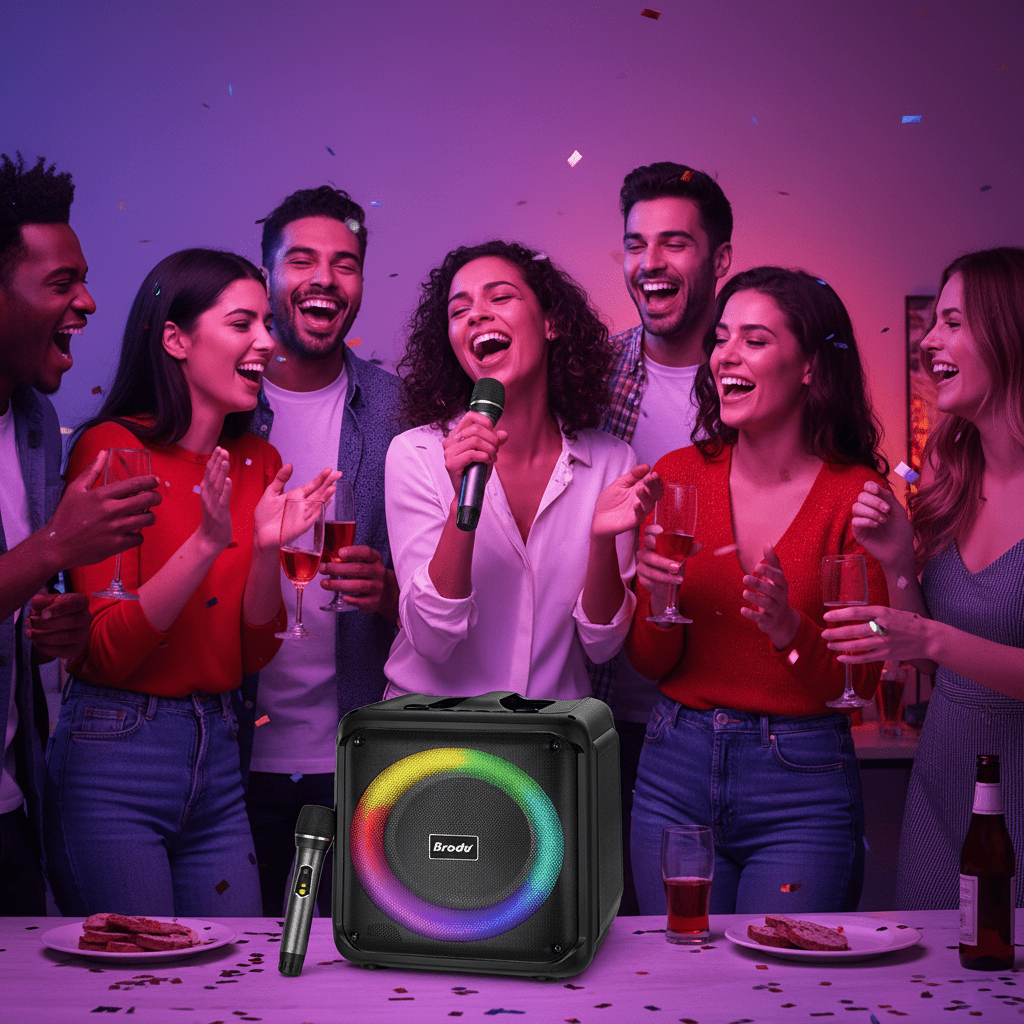 Karaoke Hangszóró Mikrofonnal - | Cyber Bazaar