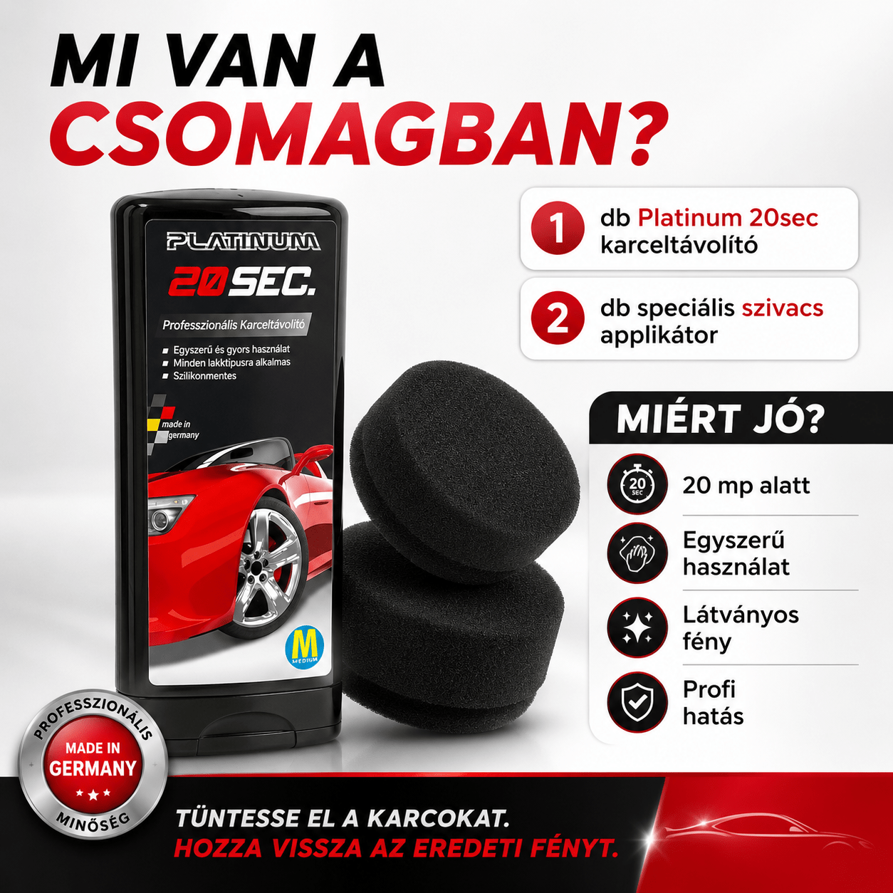 Karcolás Eltüntető Profi Készlet - | Cyber Bazaar