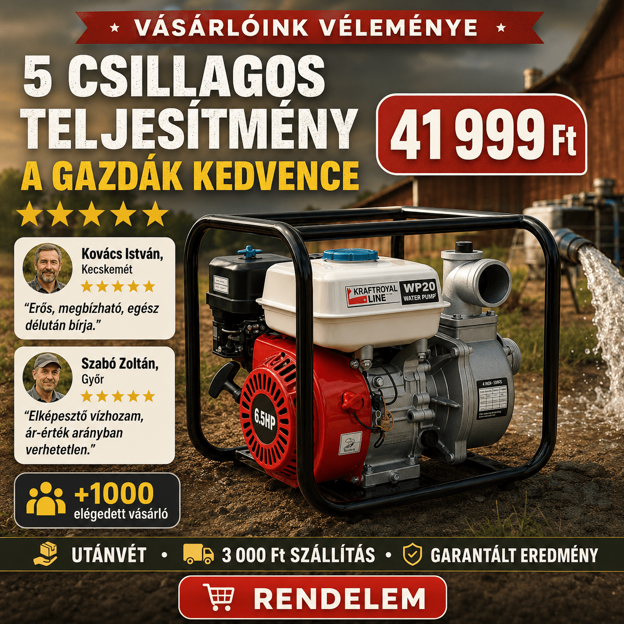 Kraftroyal Professzionális Vízszivattyú - | Cyber Bazaar