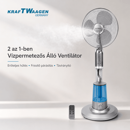 KraftWaagen 2 az 1-ben Vízpermetezős Álló Ventilátor - | Cyber Bazaar
