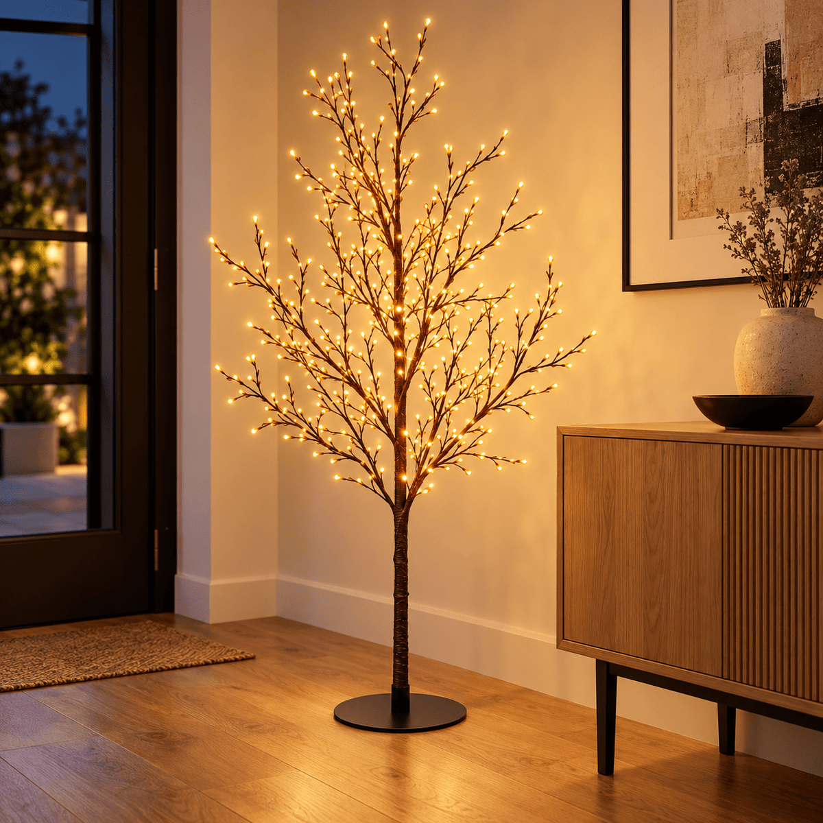 LED dekorációs fa – 120 cm, 600 LED - LED dekoráció | Cyber Bazaar