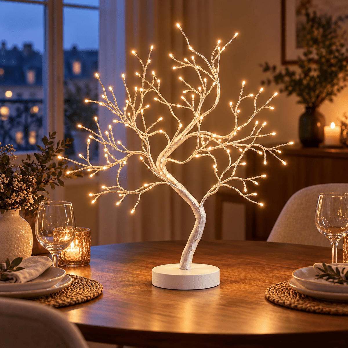 LED dekorációs fa – 45 cm, 90 LED - LED dekoráció | Cyber Bazaar