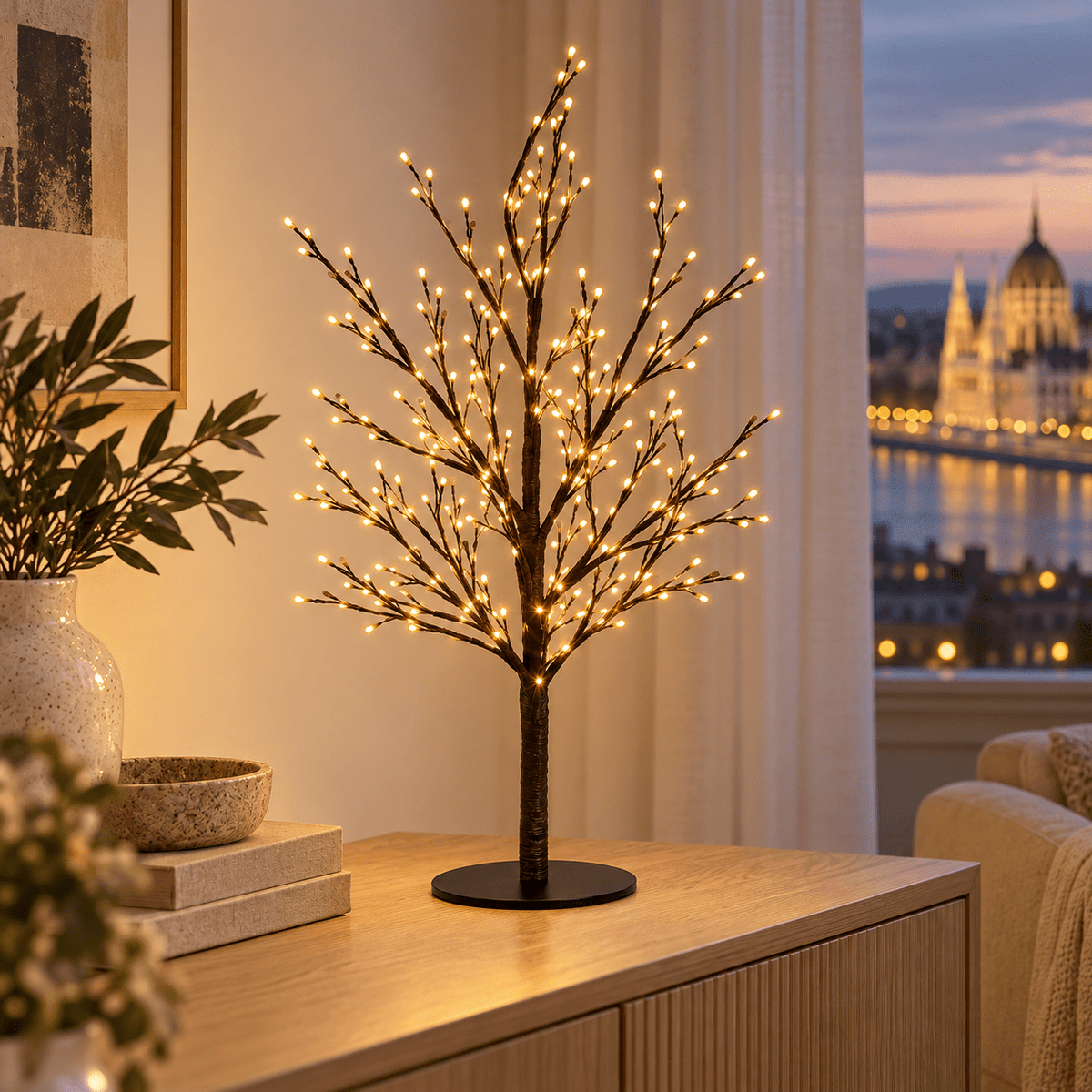 LED dekorációs fa – 60 cm, 240 LED - LED dekoráció | Cyber Bazaar