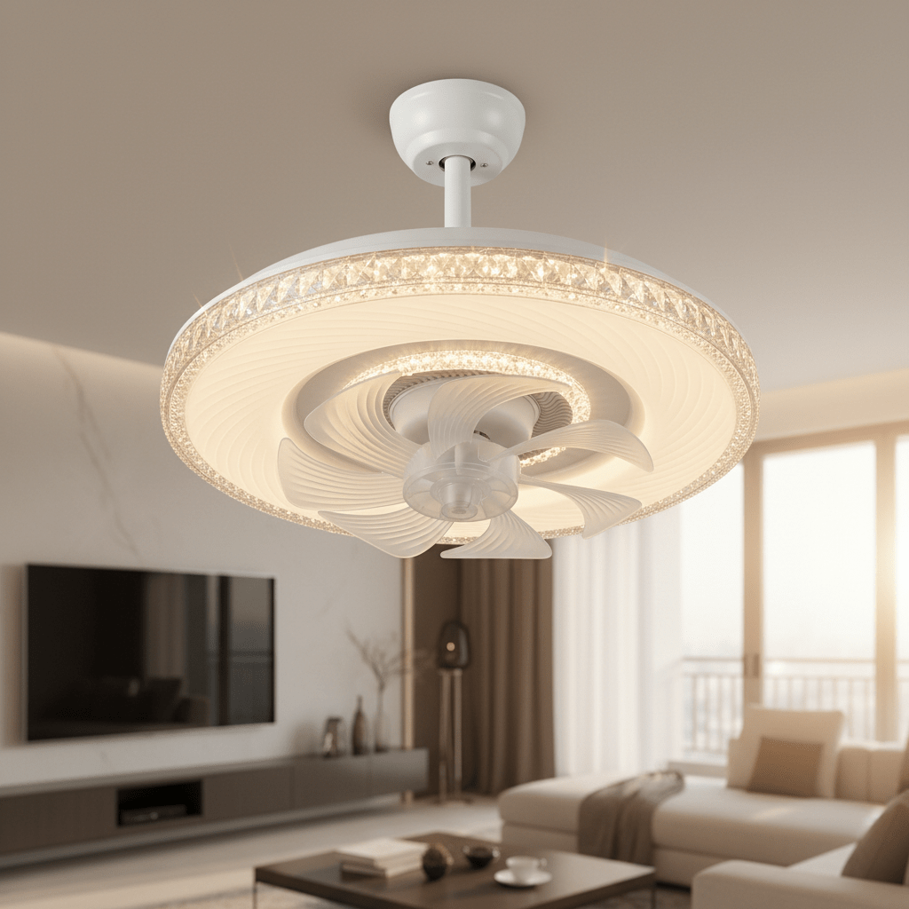 LED mennyezeti ventilátor + távirányító - | Cyber Bazaar