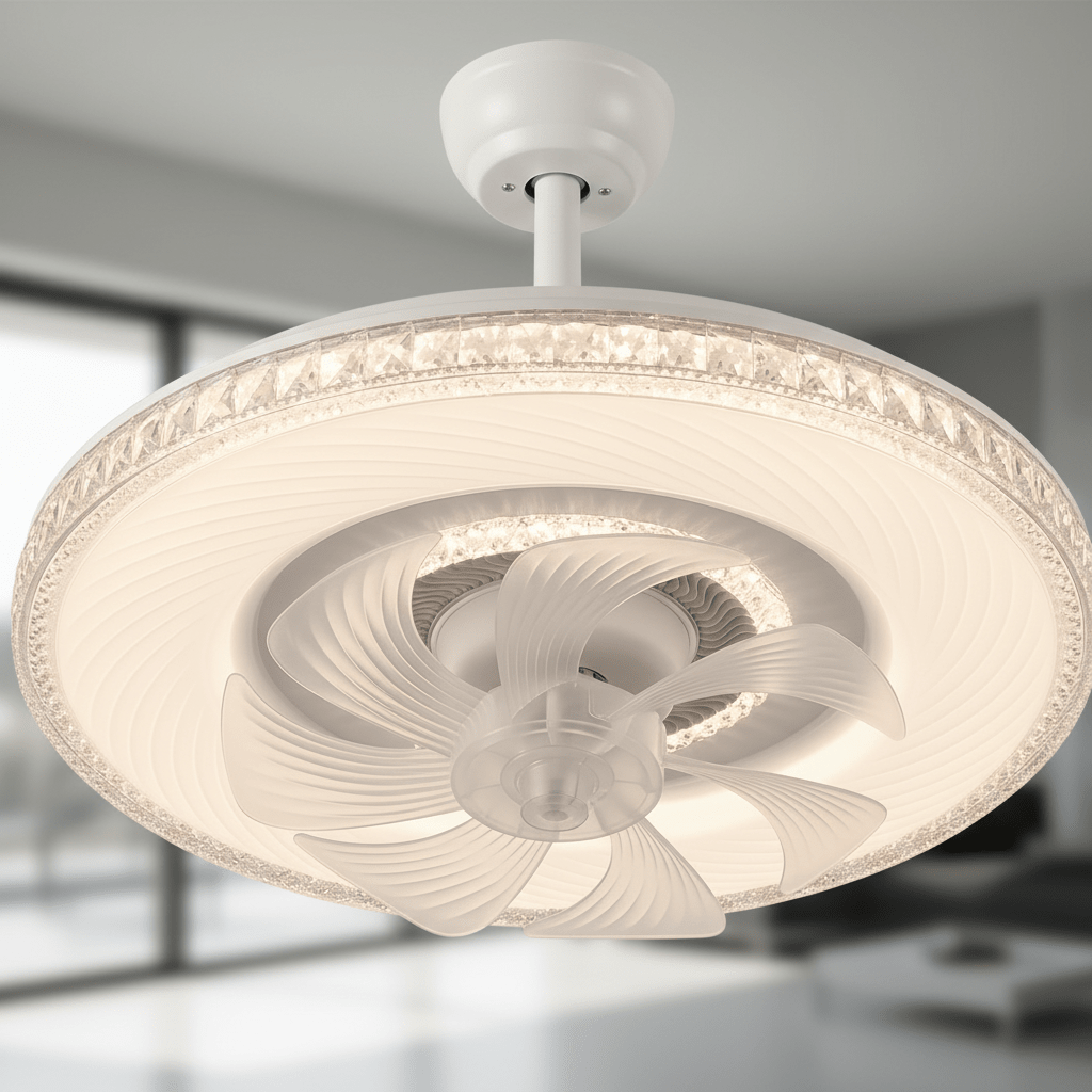 LED mennyezeti ventilátor + távirányító - | Cyber Bazaar