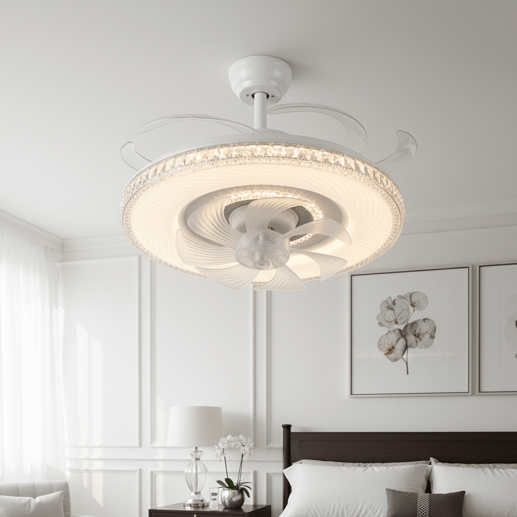 LED mennyezeti ventilátor + távirányító - | Cyber Bazaar