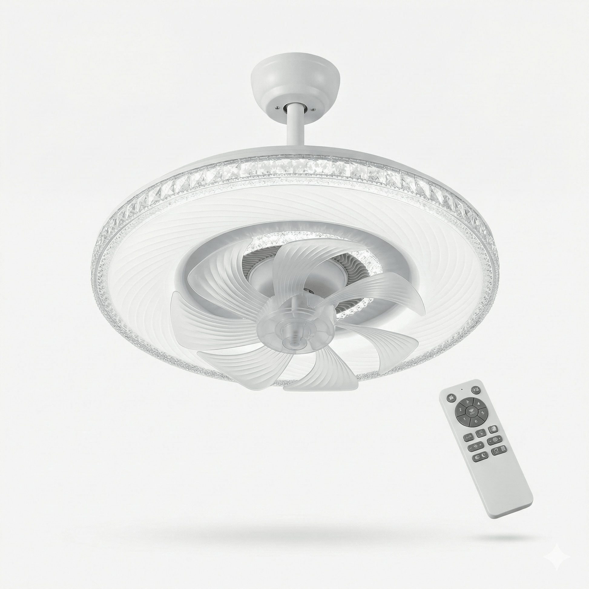LED mennyezeti ventilátor + távirányító - | Cyber Bazaar