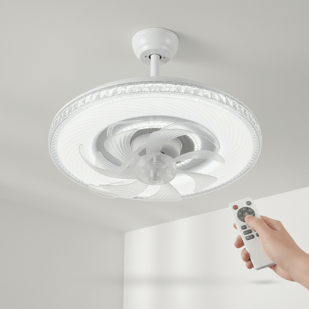 LED mennyezeti ventilátor + távirányító - | Cyber Bazaar