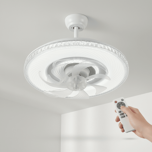 LED mennyezeti ventilátor + távirányító - | Cyber Bazaar