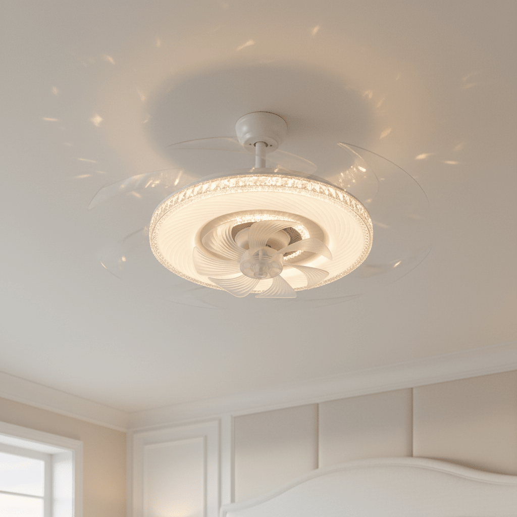 LED mennyezeti ventilátor + távirányító - | Cyber Bazaar