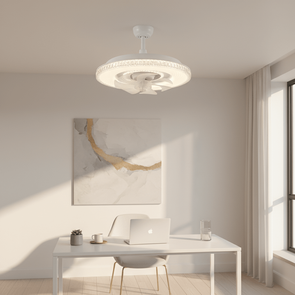 LED mennyezeti ventilátor + távirányító - | Cyber Bazaar